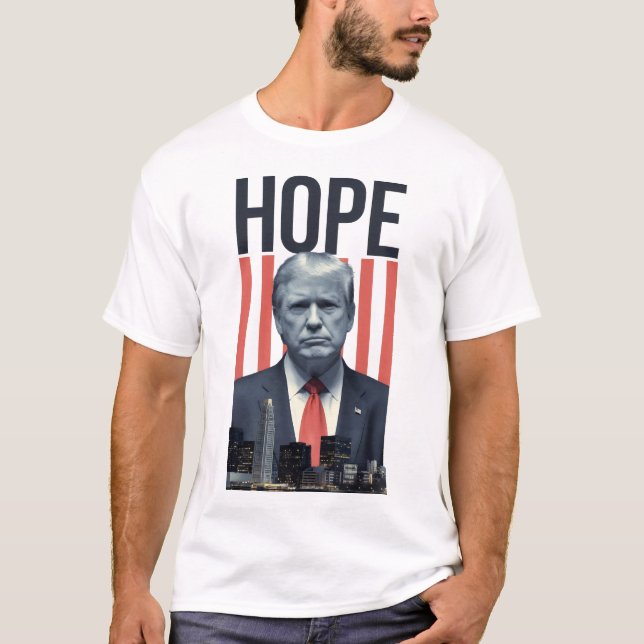 Donald Trump - Hoffnung - Präsident T-Shirt (Vorderseite)