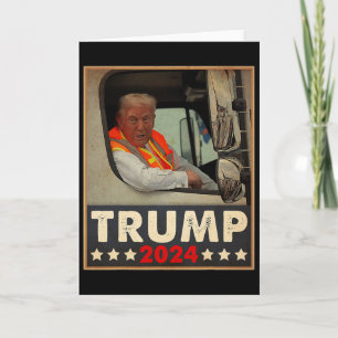 Donald Trump im Garge Truck Team Garge für Trump 2 Karte