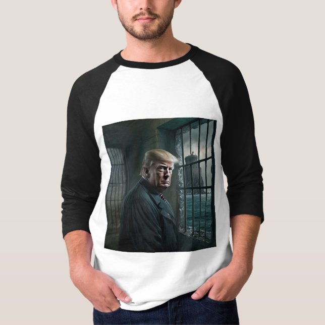 Donald Trump im Gefängnis von Alcatraz T-Shirt (Vorderseite)