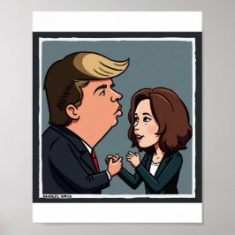 Donald Trump ist Kamala Harris die entscheidende W Poster