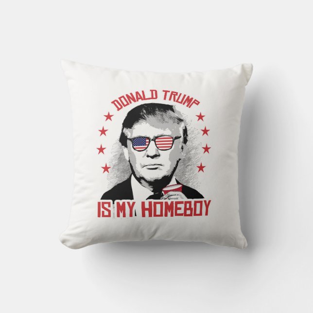 Donald Trump ist mein Homeboy Kissen (Vorderseite)