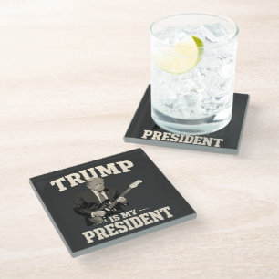 Donald Trump ist mein Präsident Glasuntersetzer