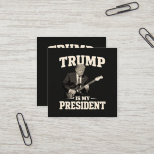 Donald Trump ist mein Präsident Quadratische Visitenkarte