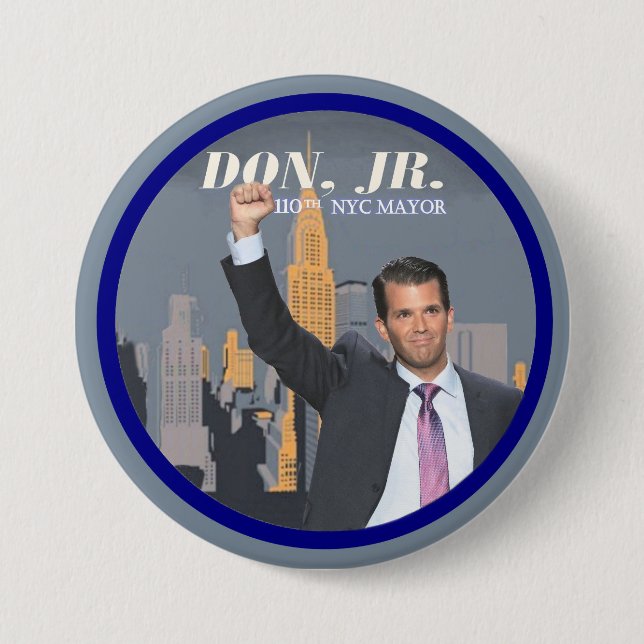 Donald Trump, Junior für NYC Bürgermeister 2017 Button (Vorderseite)