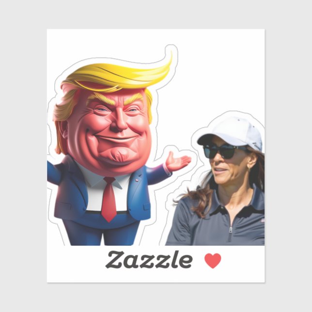 Donald Trump Kamala harris Aufkleber (Blatt)