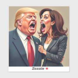 Donald Trump Kamala harris Aufkleber