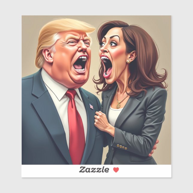 Donald Trump Kamala harris Aufkleber (Blatt)