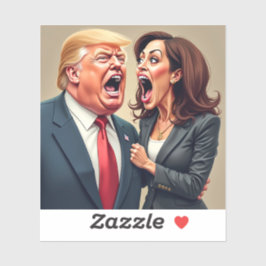 Donald Trump Kamala harris Aufkleber