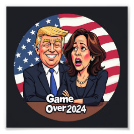 Donald Trump Kamala harris Fotodruck
