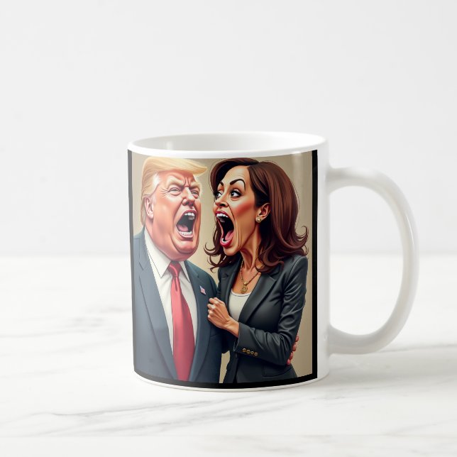 Donald Trump Kamala harris Kaffeetasse (Rechts)