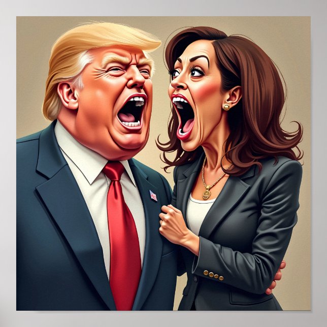 Donald Trump Kamala harris Poster (Vorne)