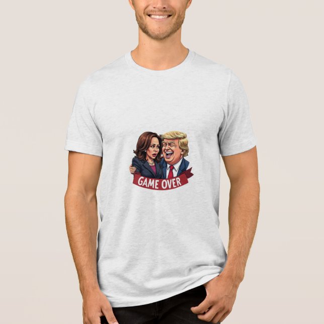 Donald Trump Kamala harris Tri-Blend Shirt (Vorderseite)