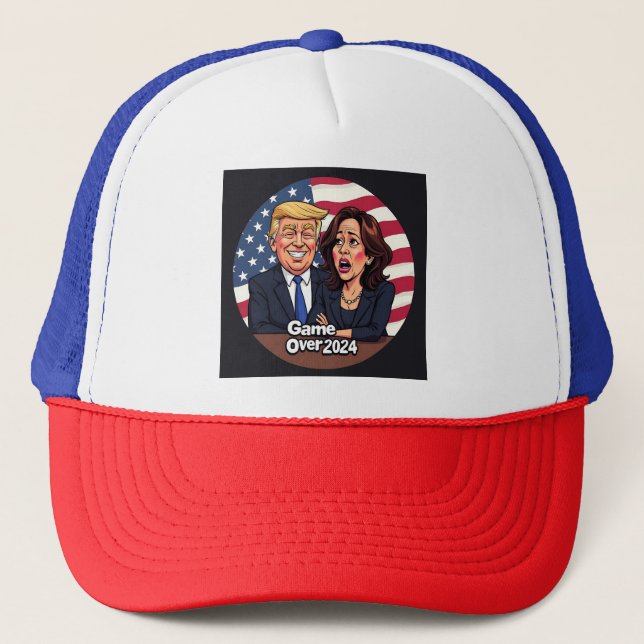 Donald Trump Kamala harris Truckerkappe (Vorderseite)