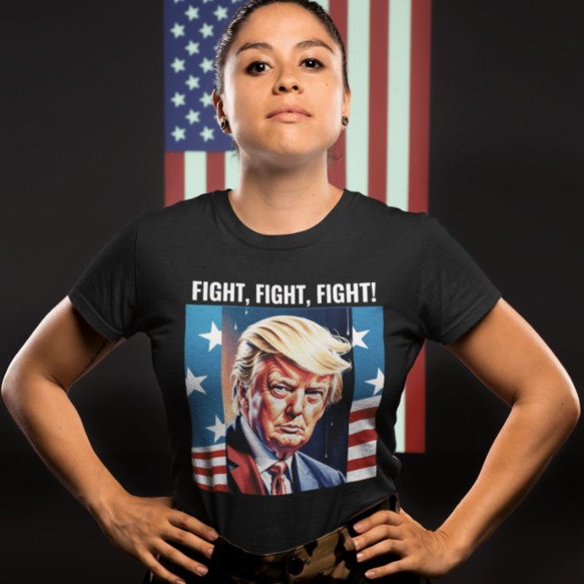 DONALD TRUMP, KAMPF, KAMPF, BEKÄMPFUNG 2024 T - SH T-Shirt (Von Creator hochgeladen)