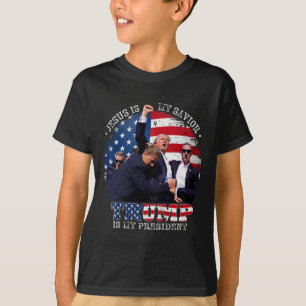 Donald Trump kämpft gegen Jesus ist mein Retter Tr T-Shirt