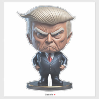 Donald Trump Karikatur Aufkleber