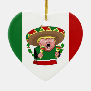 Donald Trump Keramik Ornament