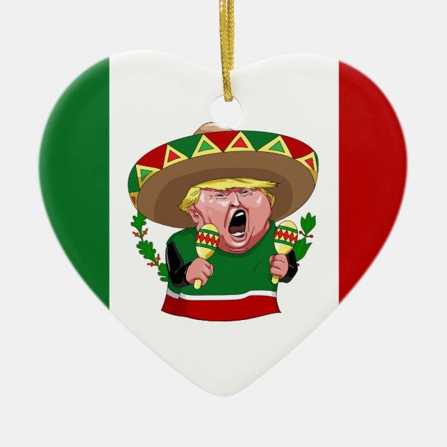 Donald Trump Keramik Ornament (Vorne)