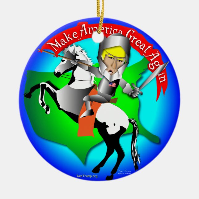 Donald Trump Keramikornament (Vorne)