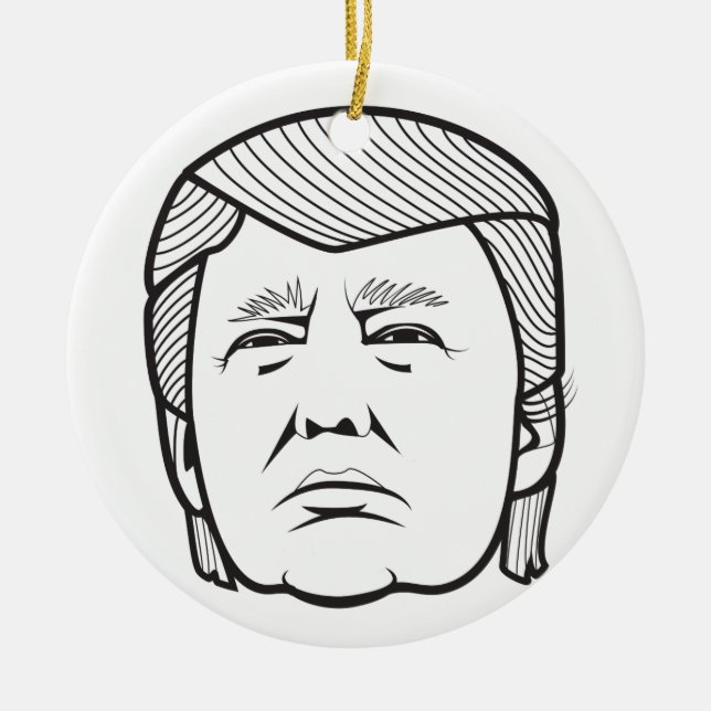 Donald Trump Keramikornament (Vorne)