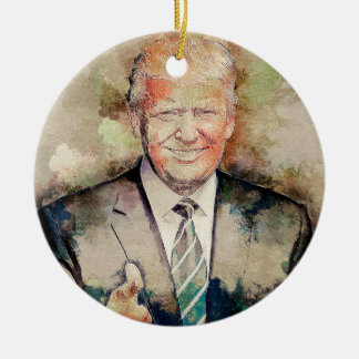 Donald Trump Keramikornament