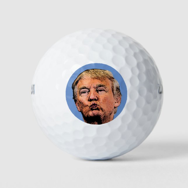 DONALD TRUMP KISS Golf Balls Golfball (Vorderseite)