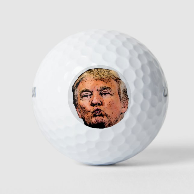 DONALD TRUMP KISS GOLFBALLS GOLFBALL (Vorderseite)