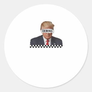 Donald Trump - Krimineller Runder Aufkleber