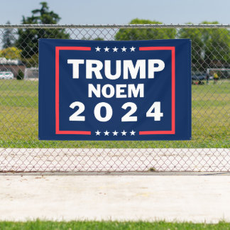 Donald Trump Kristi Noem 2024 Banner