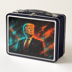 Donald Trump Kunst Metall Brotdose