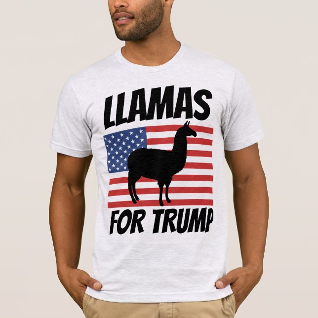 DONALD TRUMP LLAMA T - SHIRT (Vorderseite)