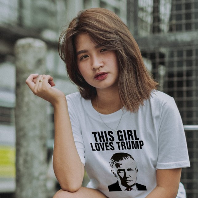 DONALD TRUMP lustige T - Shirt, Damen Mädchen Frau T-Shirt (Von Creator hochgeladen)