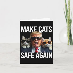Donald Trump macht Cats wieder sicher Red Hat 2024 Karte