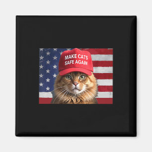 Donald Trump macht Cats wieder sicher Red Hat 2024 Magnet