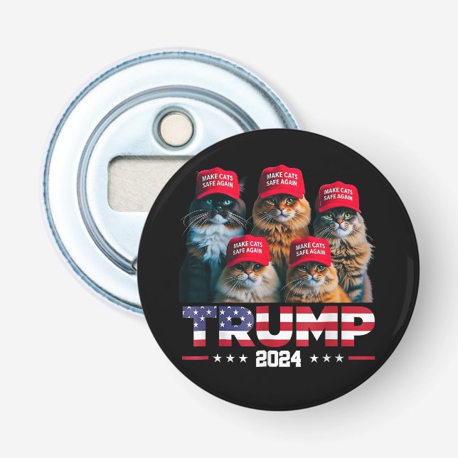 Donald Trump macht Cats wieder sicherer Red Hat 20 Flaschenöffner (Vorderseite)