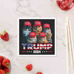 Donald Trump macht Cats wieder sicherer Red Hat 20 Serviette