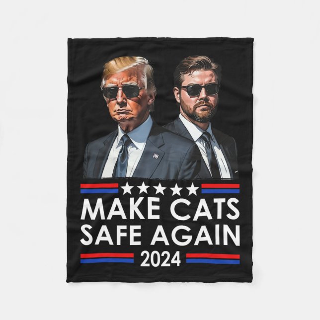 Donald Trump macht Cats wieder zum sicheren Debatt Fleecedecke (Vorderseite)