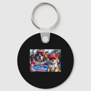Donald Trump macht Hunde wieder sicher Red Hat 202 Schlüsselanhänger