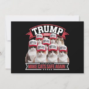 Donald Trump macht Katzen sicher 2024 Debatte  Einladung