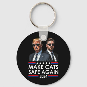 Donald Trump macht Katzen wieder sicher 2024 Dete Schlüsselanhänger