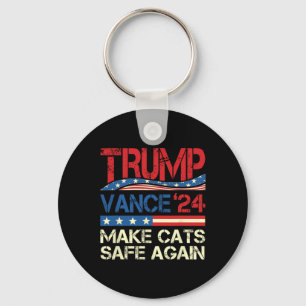 Donald Trump macht Katzen wieder sicher 2024 Detek Schlüsselanhänger