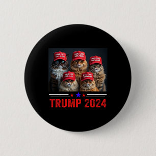 Donald Trump Macht Katzen Wieder Sicher Rote Mütze Button
