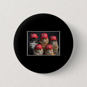 Donald Trump Macht Katzen Wieder Sicher Rote Mütze Button