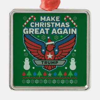 Donald Trump macht Weihnachten wieder großartig Ornament Aus Metall