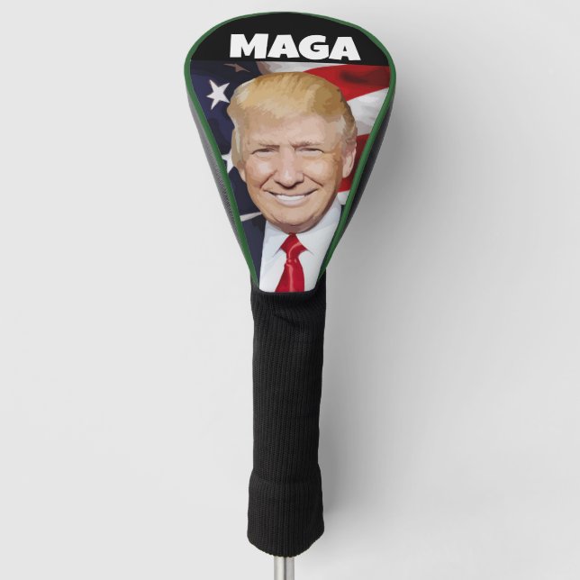 DONALD TRUMP MAGA GOLF HEAD COVER HEADCOVER (Vorderseite)