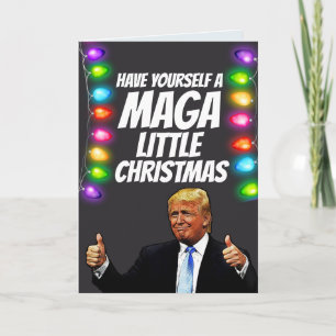 DONALD TRUMP MAGA PETITES cartes de Noël