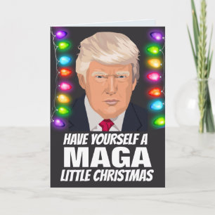 DONALD TRUMP MAGA PETITES cartes de Noël