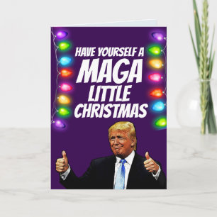 DONALD TRUMP MAGA PETITES cartes de voeux de Noël
