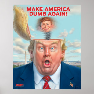 Donald Trump "Make America Dumb Again" Poster