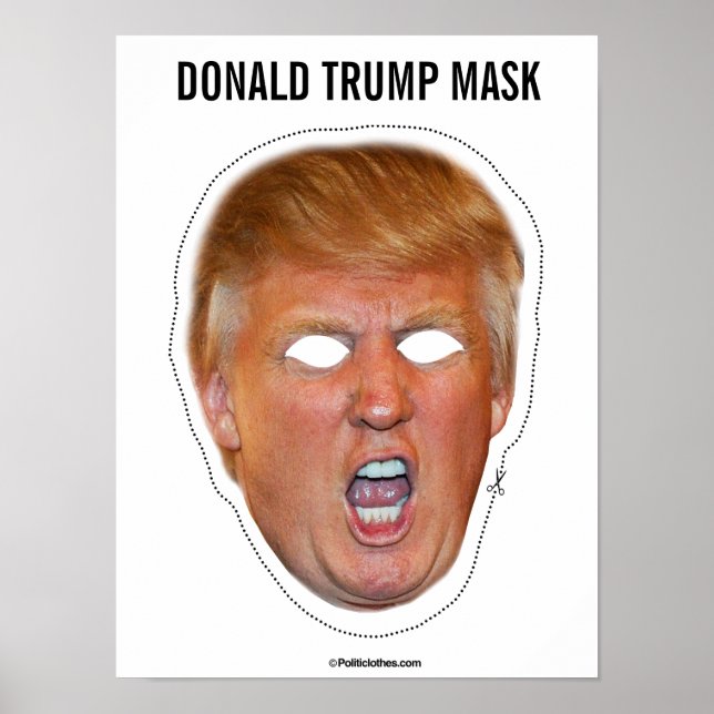 Donald Trump Mask Cutout Poster (Vorne)